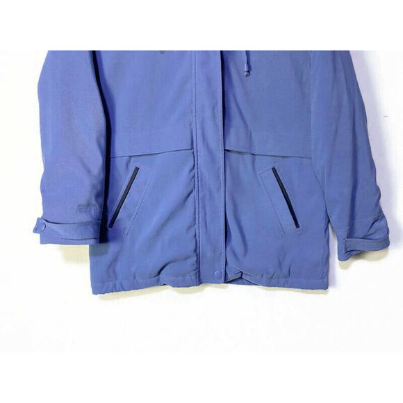 Shaver Lake Hooded Winter Coat Women's Medium Blue Mid-Length and Pockets - Picture 5 of 8